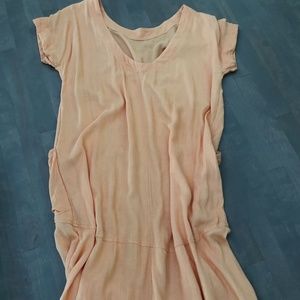 Womens FREE PEOPLE Orange Long Dress/Beach Cover~M